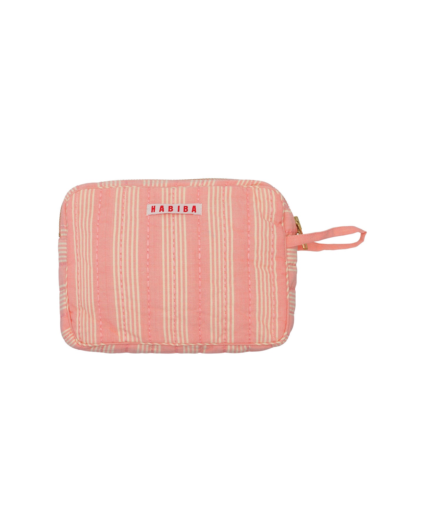 Makeup Clutch (stockholm stripe - flamingo)