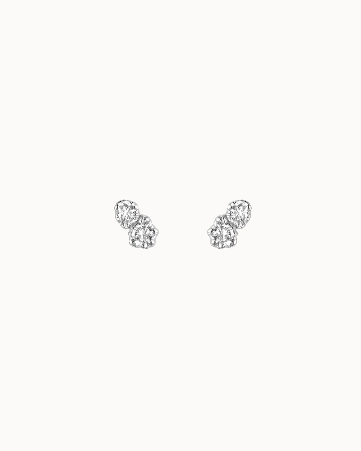 Nuvia Petite Studs, Silver, Nava