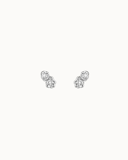 Nuvia Petite Studs, Silver, Nava