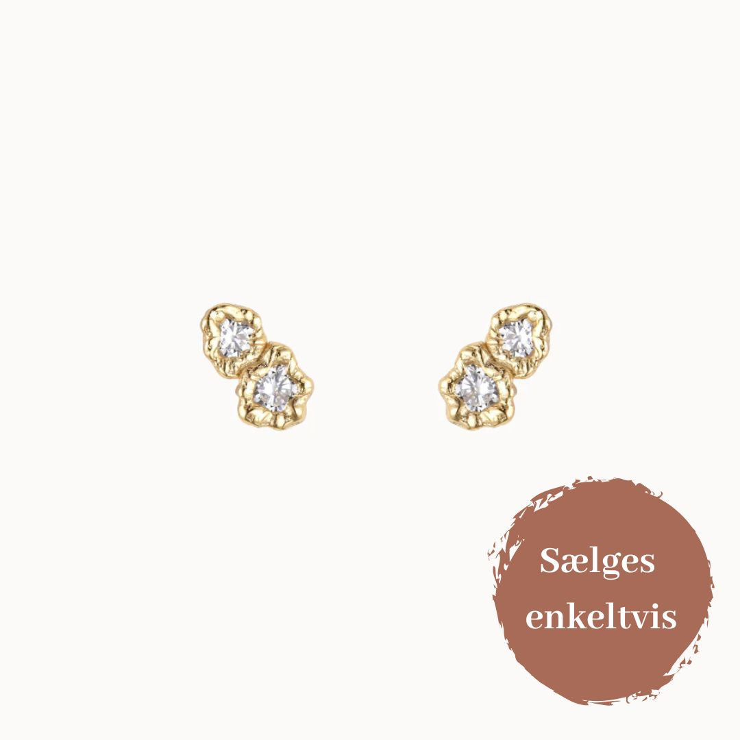Nuvia Petite Studs, Gold Plated, Nava