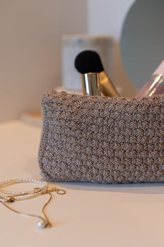 Knitted Clutch, Tiger Melange, By Lohn