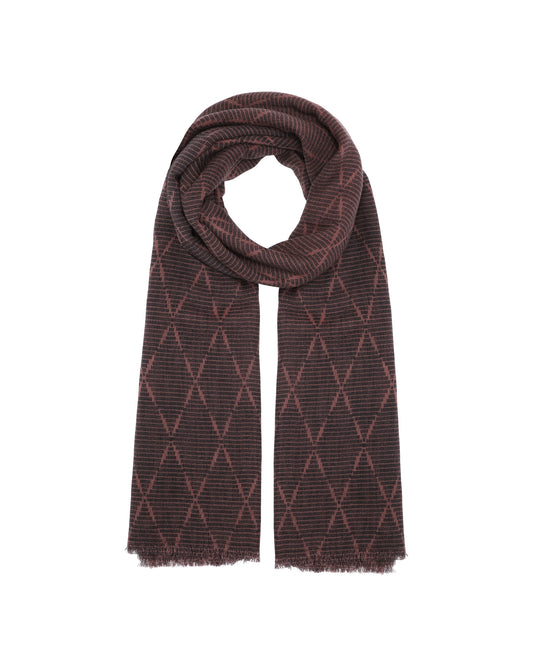 Tørklæde (Amina Ikat - Burgundy)