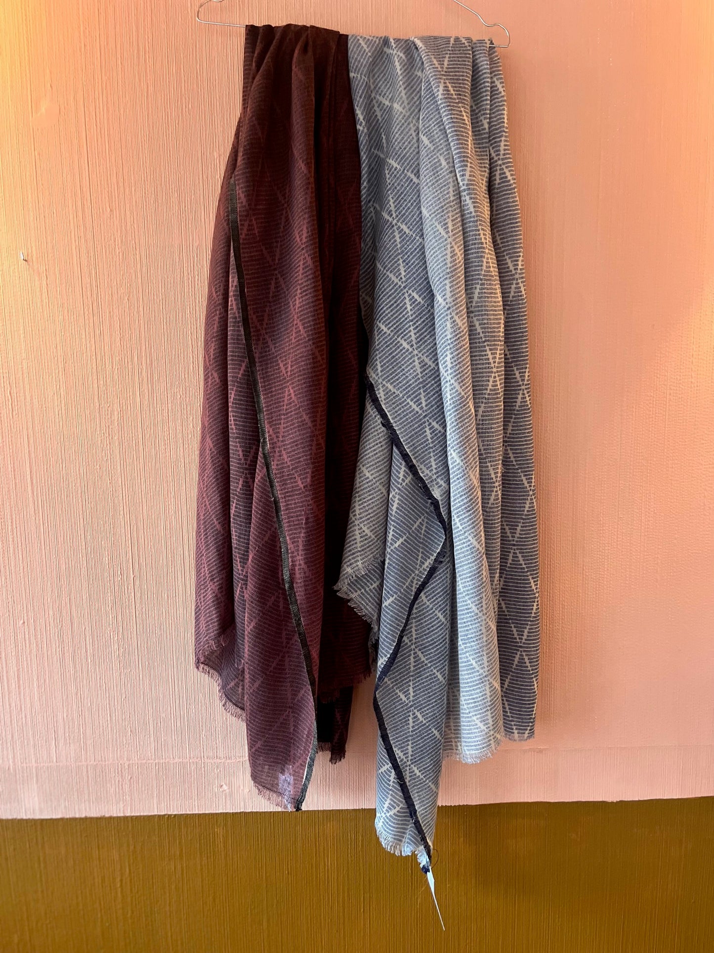 Tørklæde (Amina Ikat - Indigo)