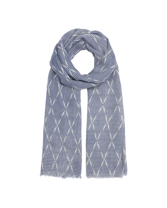 Tørklæde (Amina Ikat - Indigo)