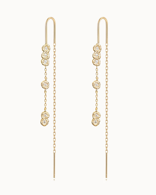 Selkie Earrings, Gold Plated, Nava