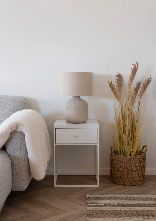 Bordlampe, keramik/stof, House Nordic