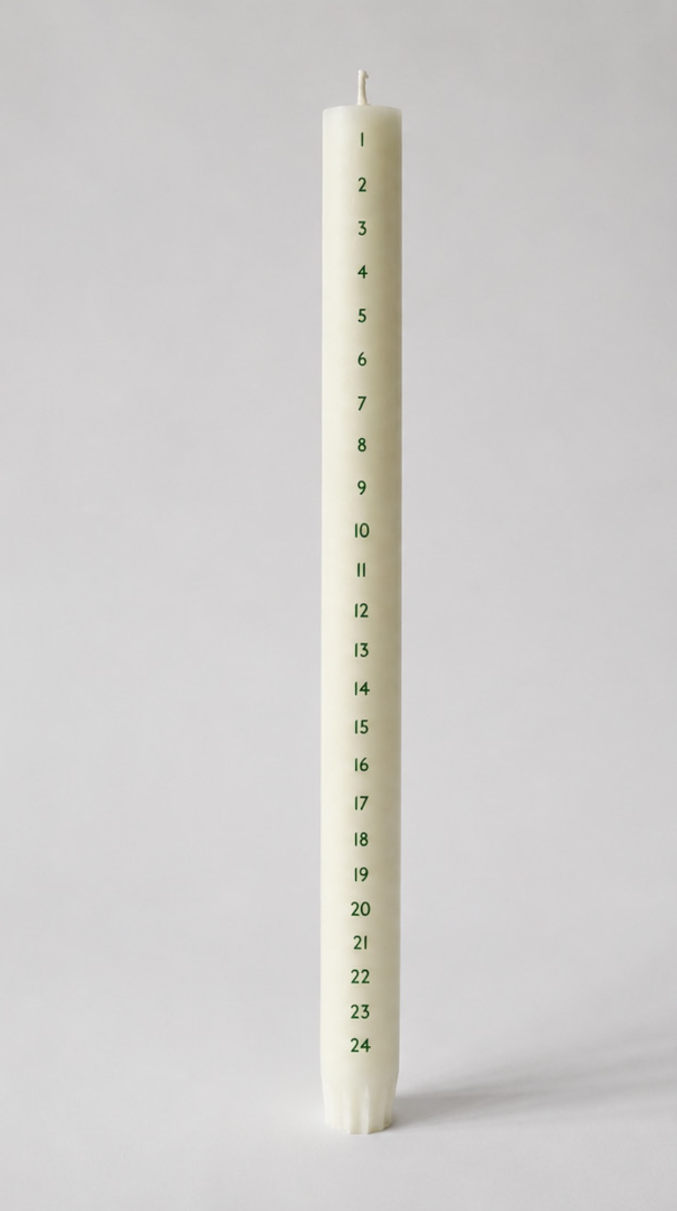 Kalenderlys Ø2,2 cm, Grøn, Åbenlys