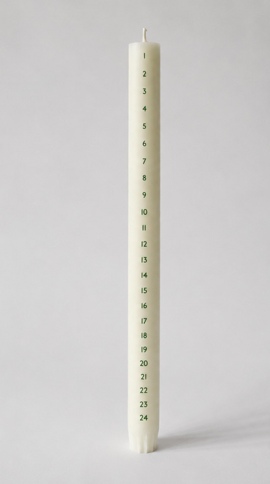 Kalenderlys Ø2,2 cm, Grøn, Åbenlys