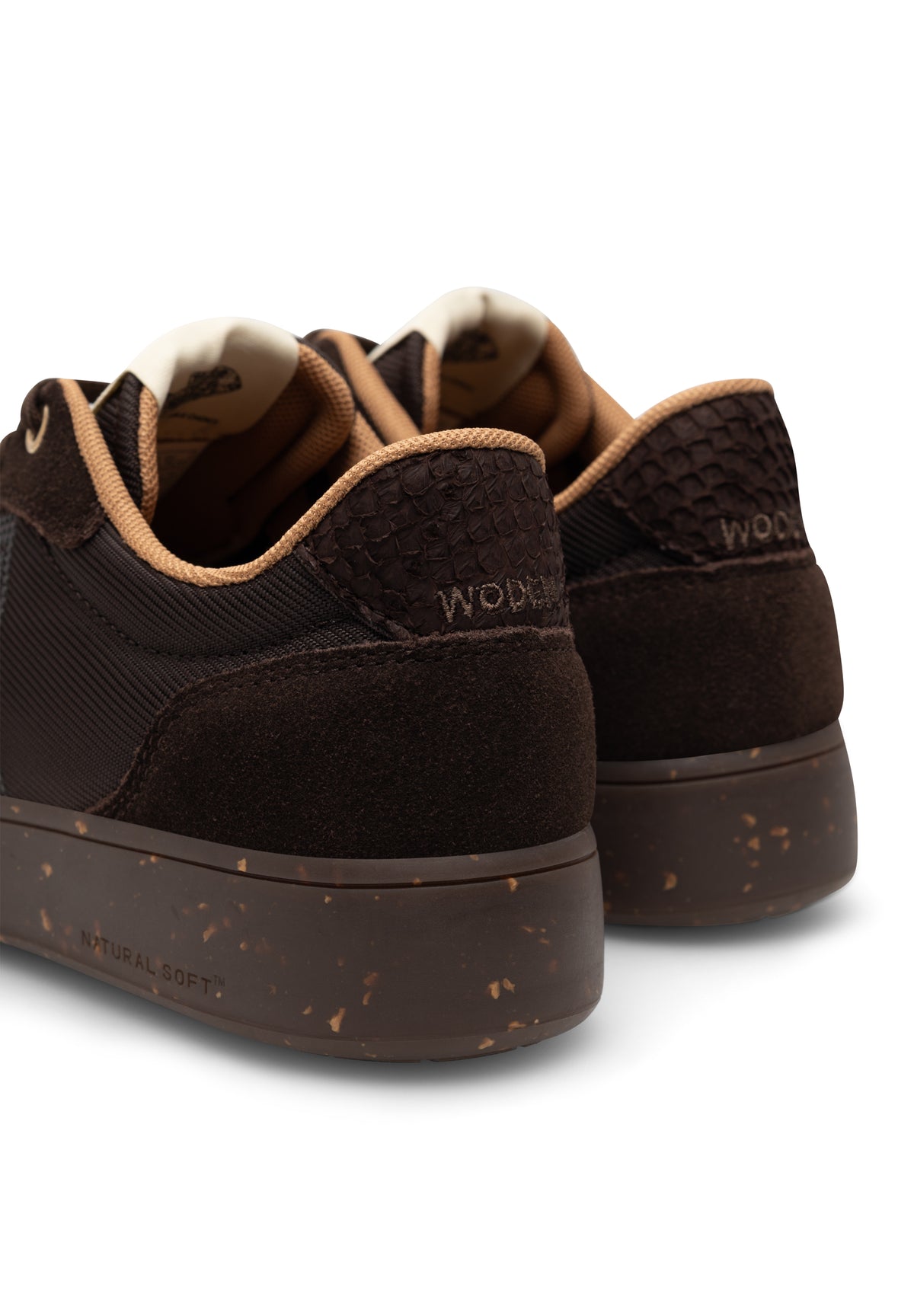 Line Sneakers, Chocolate, Woden