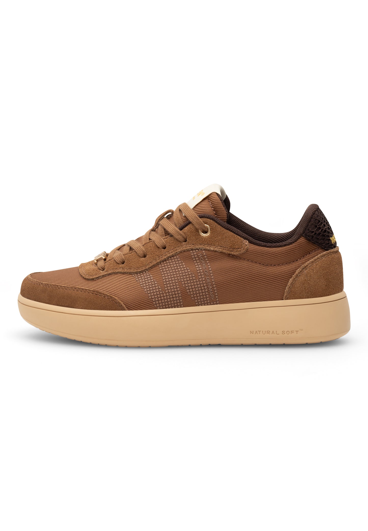 Line Sneakers, Caramel, Woden