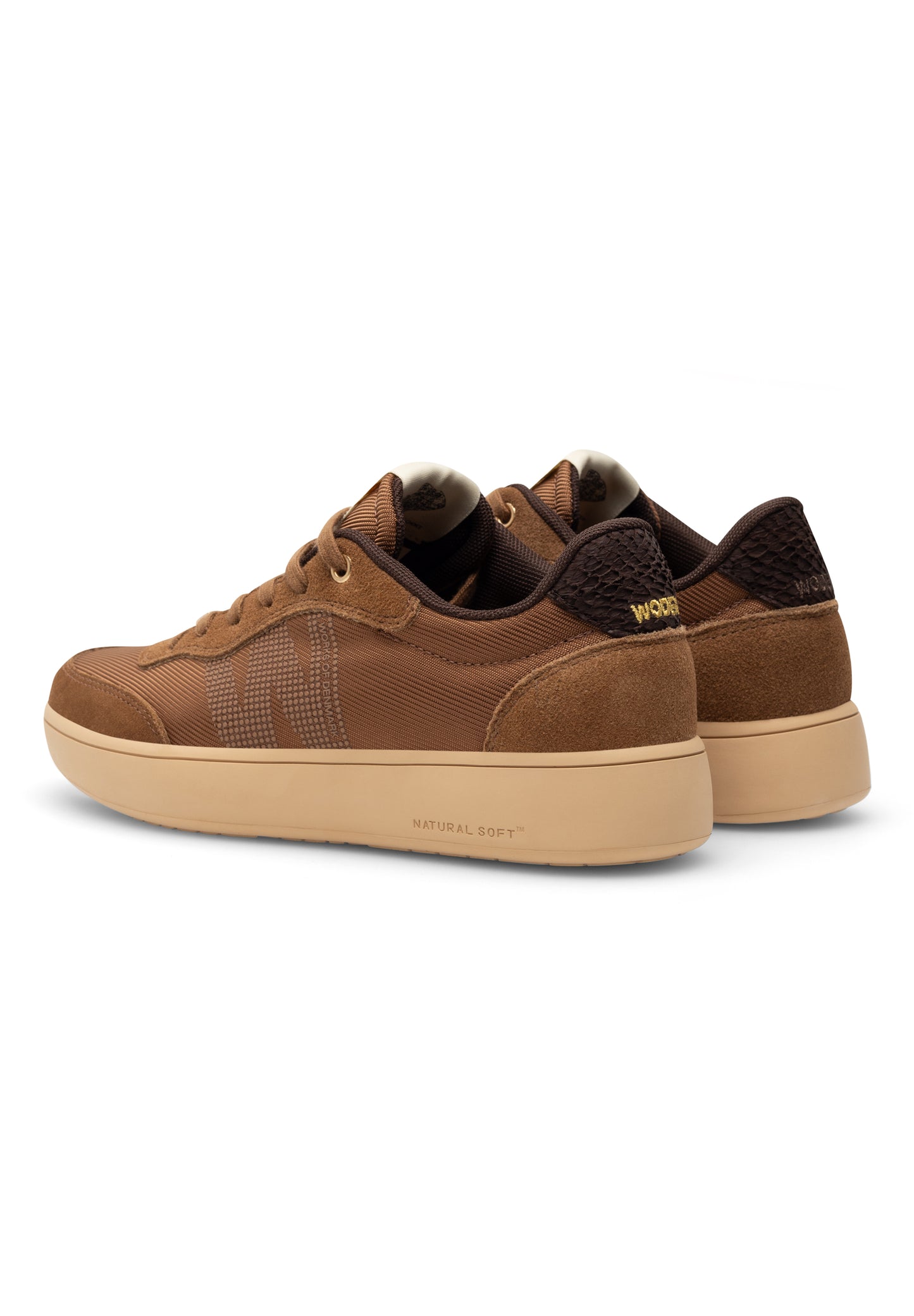 Line Sneakers, Caramel, Woden
