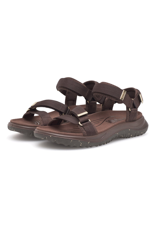 Solvej Sandal, Chocolate, Woden