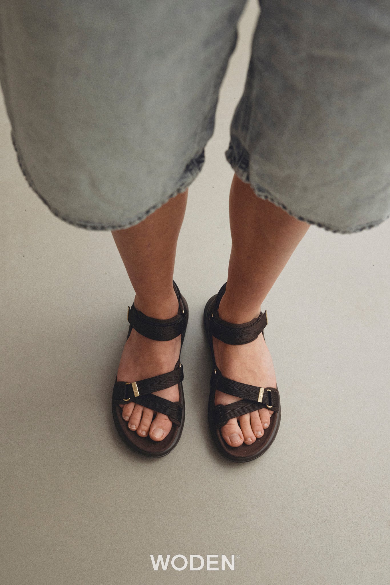Solvej Sandal, Chocolate, Woden