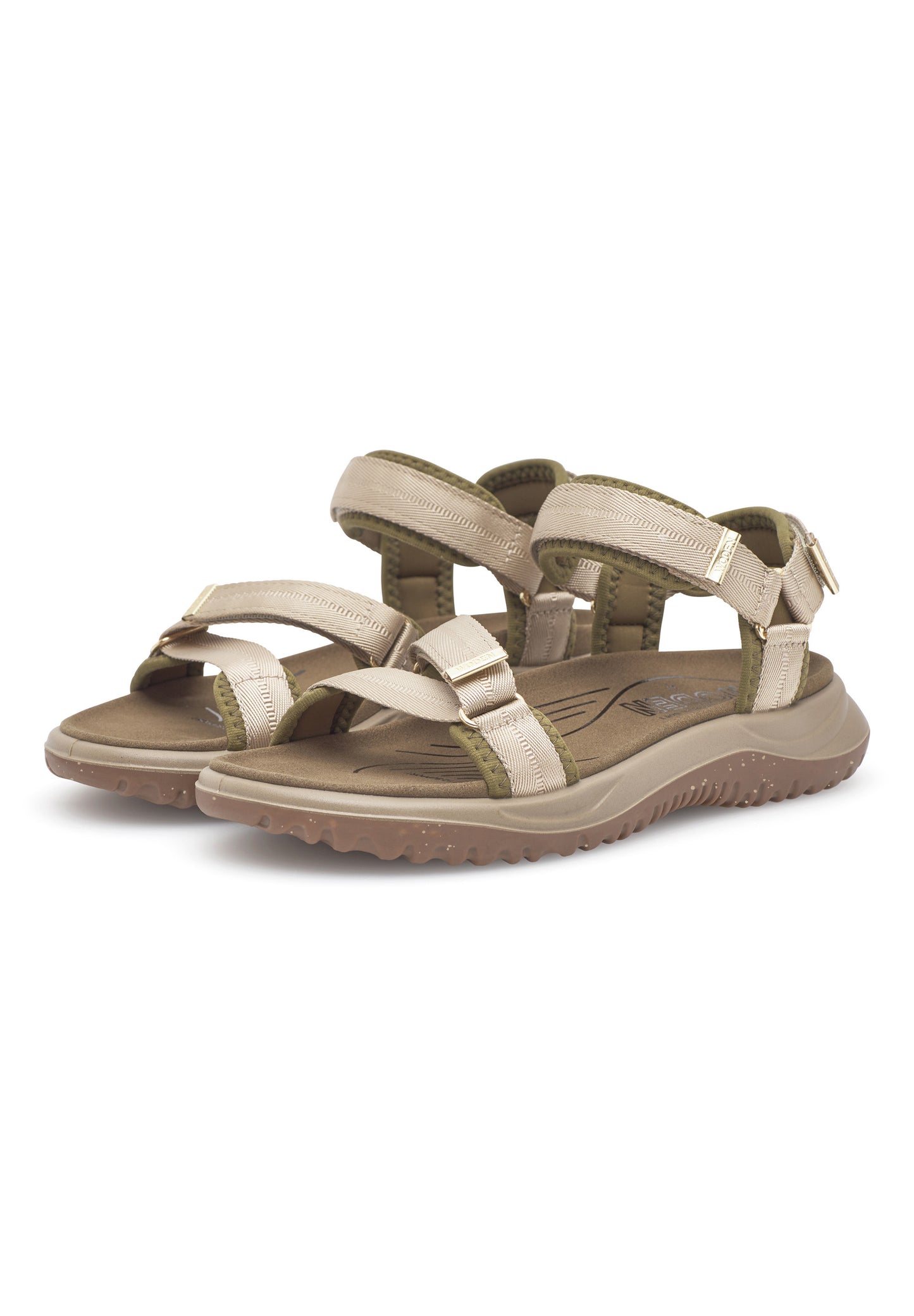 Solvej Sandal, Stone, Woden