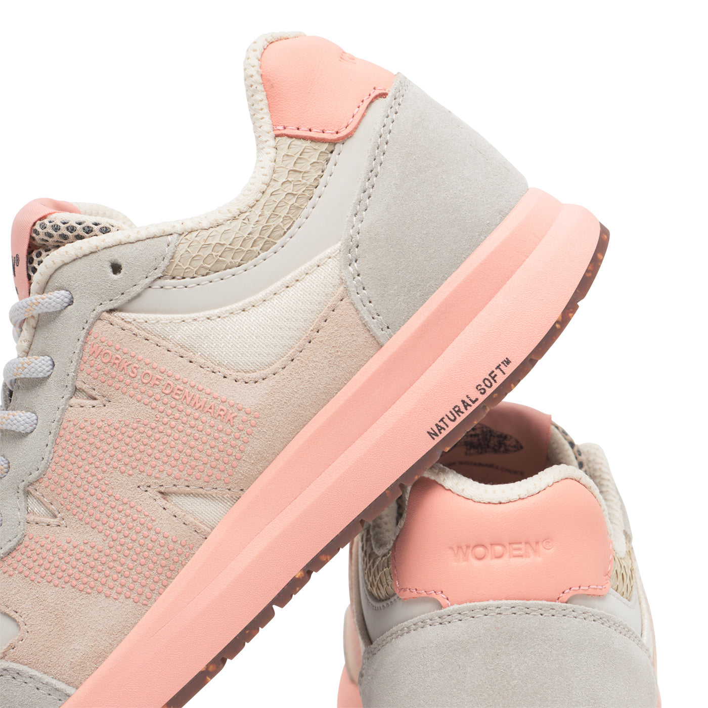 Rigmor Open Mesh Sneakers, Blush, Woden
