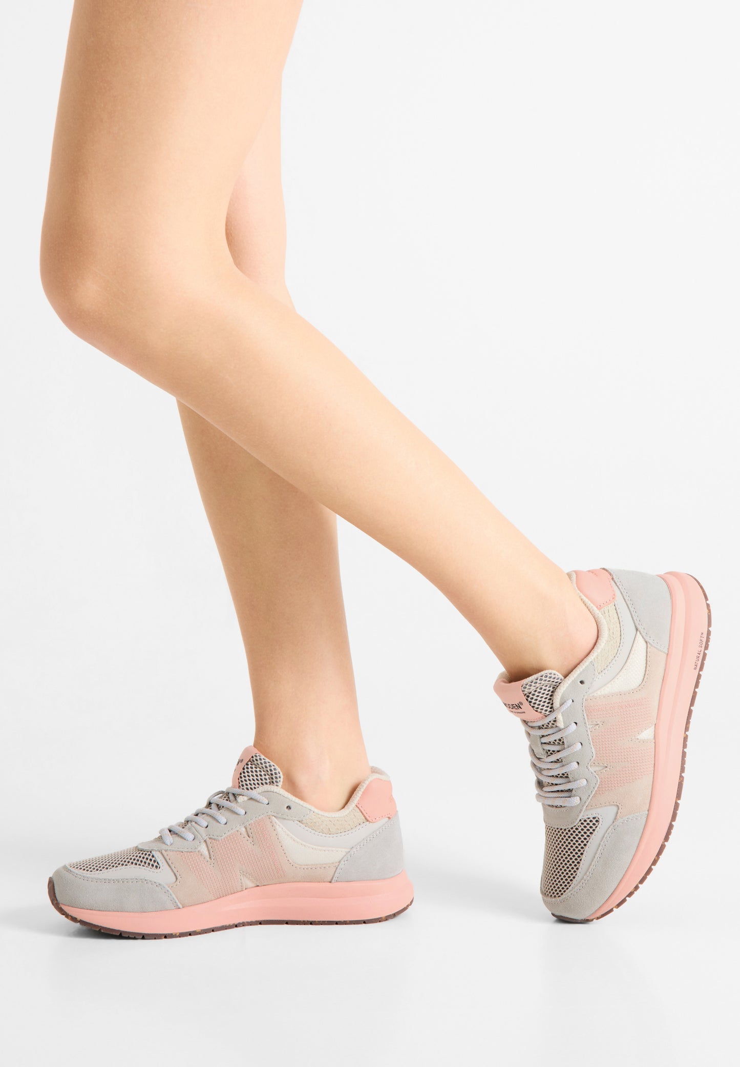Rigmor Open Mesh Sneakers, Blush, Woden