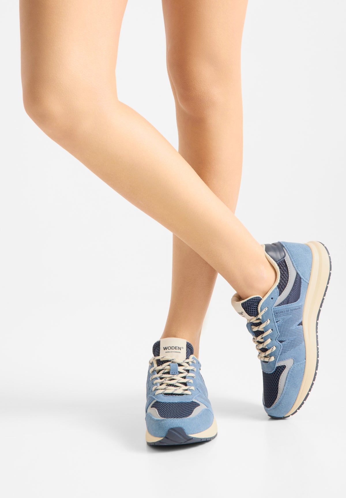 Rigmor Open Mesh Sneakers, Old Denim Multi, Woden