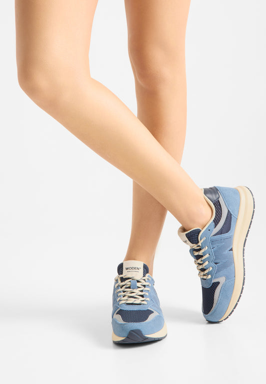 Rigmor Open Mesh Sneakers, Old Denim Multi, Woden