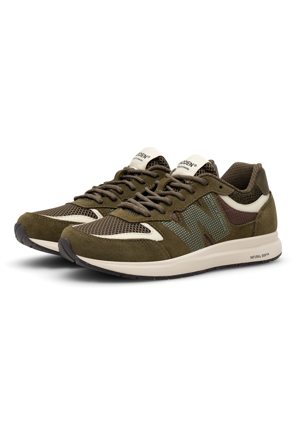 Rigmor Open Mesh Sneakers, Dark Olive Multi, Woden