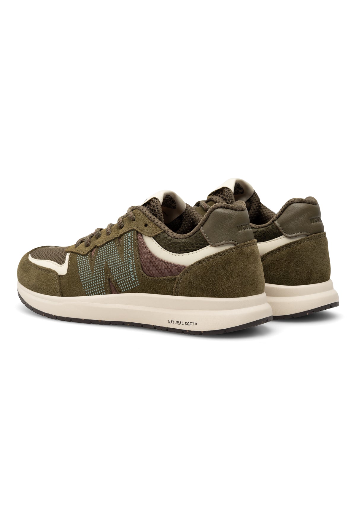 Rigmor Open Mesh Sneakers, Dark Olive Multi, Woden