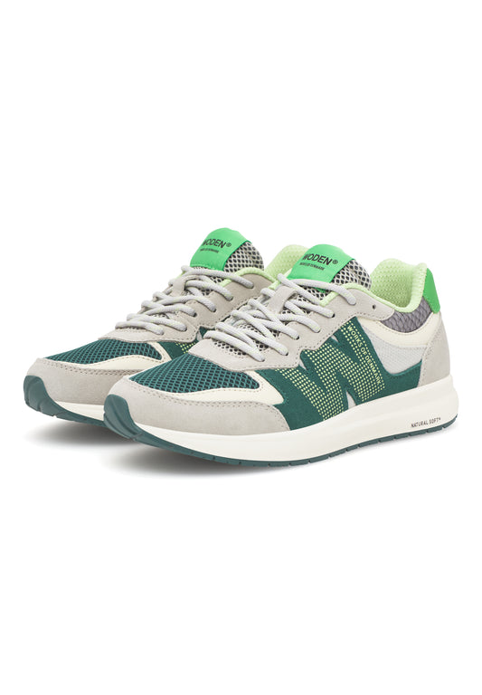 Rigmor Open Mesh Sneakers, Apple Green Multi, Woden