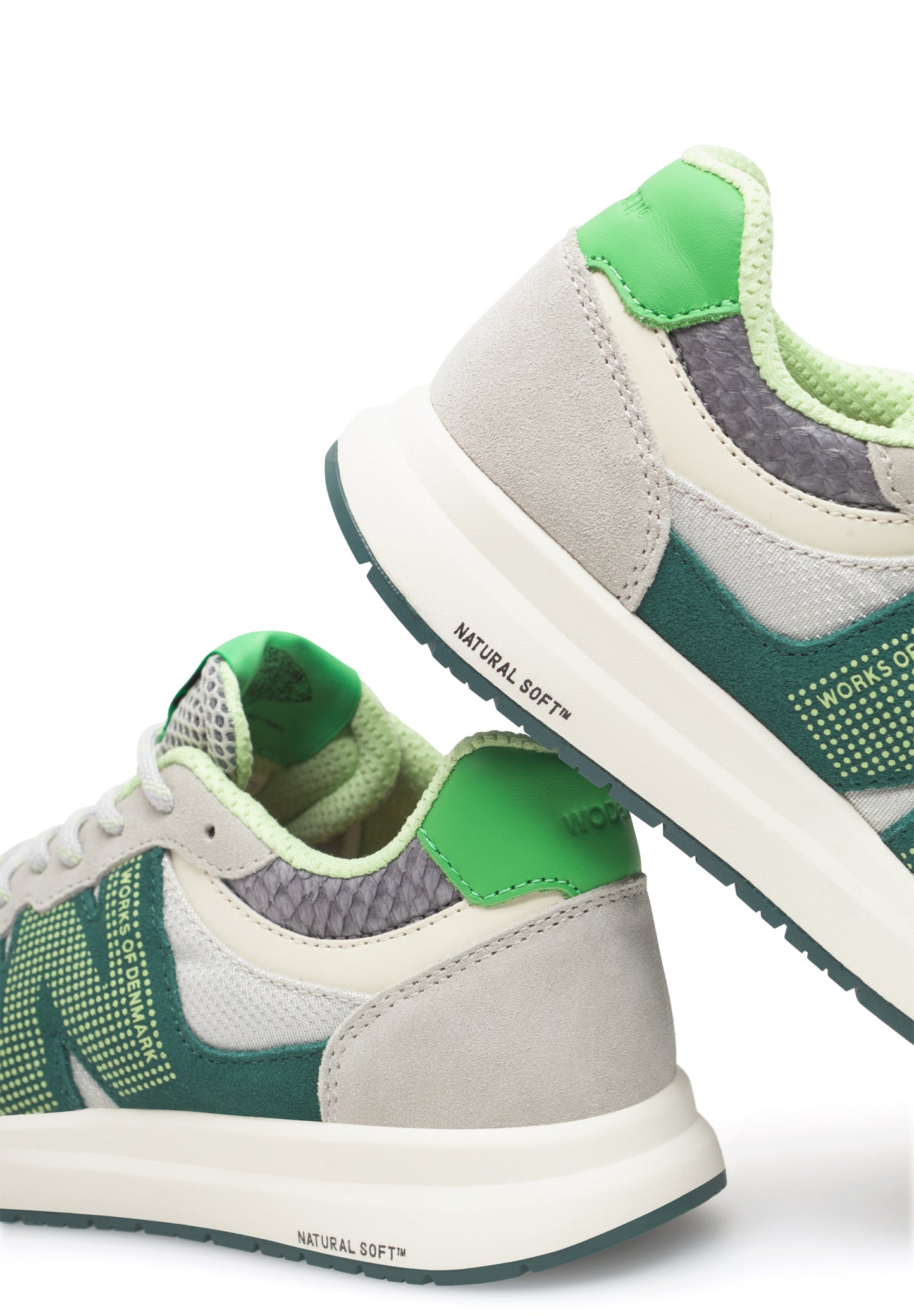 Rigmor Open Mesh Sneakers, Apple Green Multi, Woden