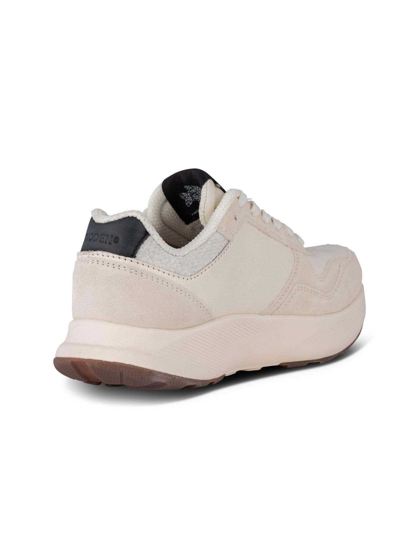 Mathilde Runner Leather, Blanc de Blanc, Woden