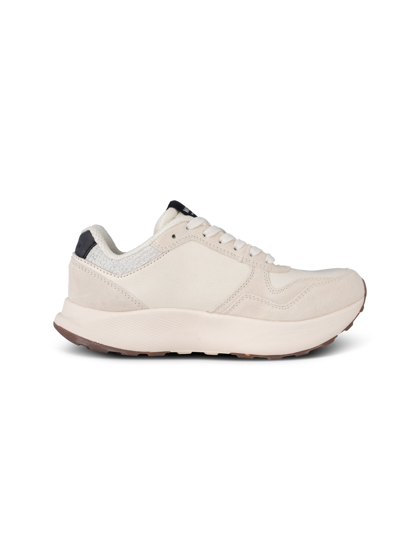 Mathilde Runner Leather, Blanc de Blanc, Woden