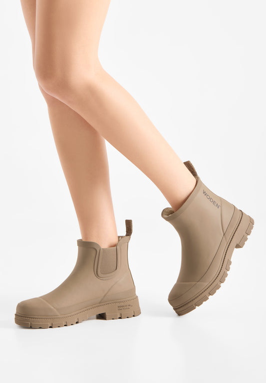 Alison Warm Waterproof Støvle, Silver Mink, Woden