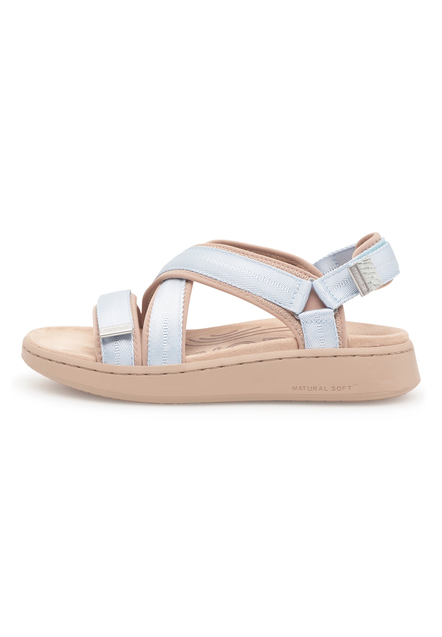 Line Cross Sandal, Moonstone, Woden