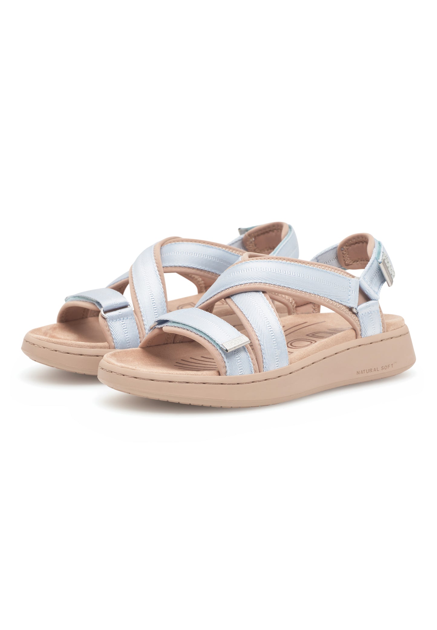 Line Cross Sandal, Moonstone, Woden