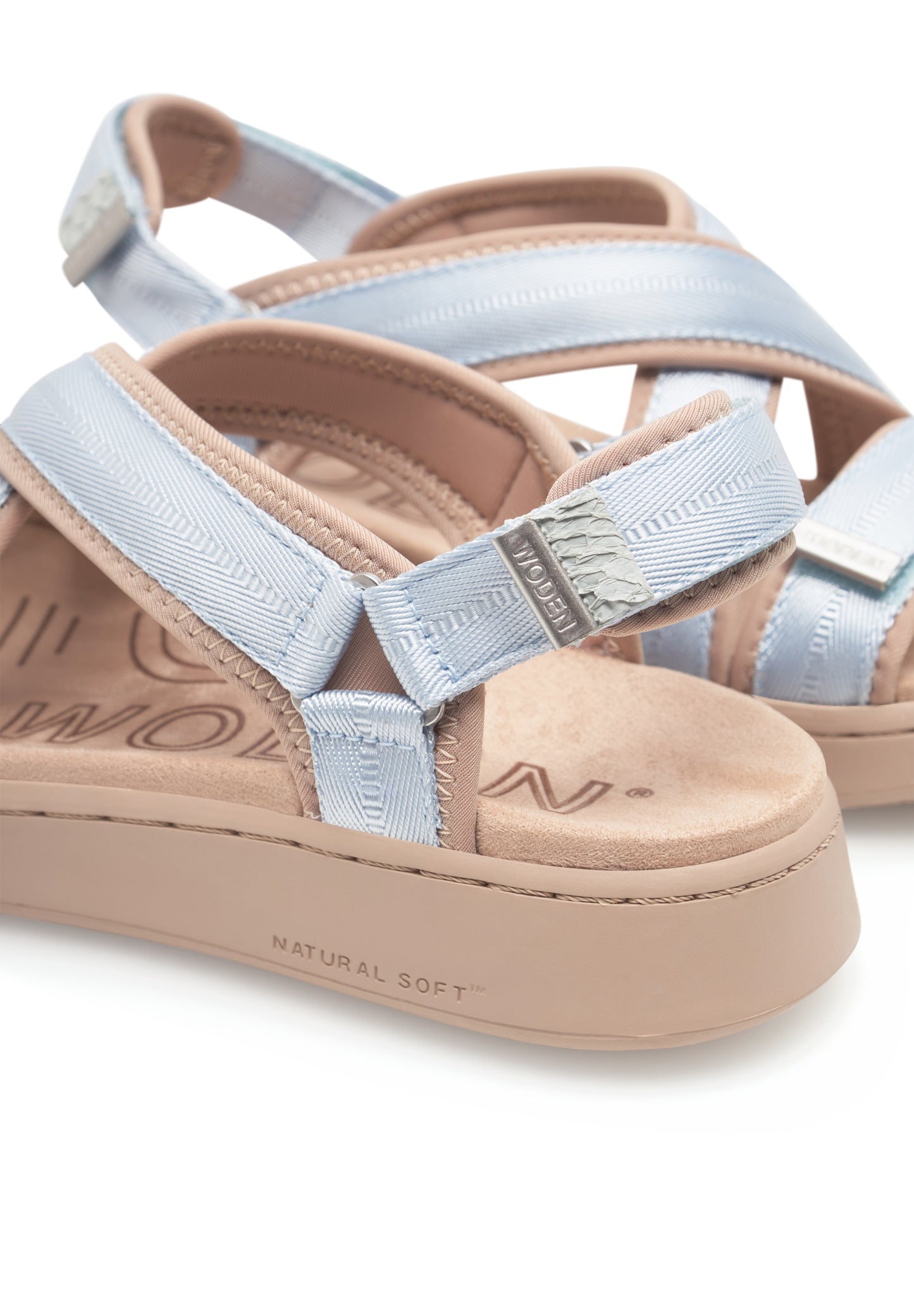Line Cross Sandal, Moonstone, Woden