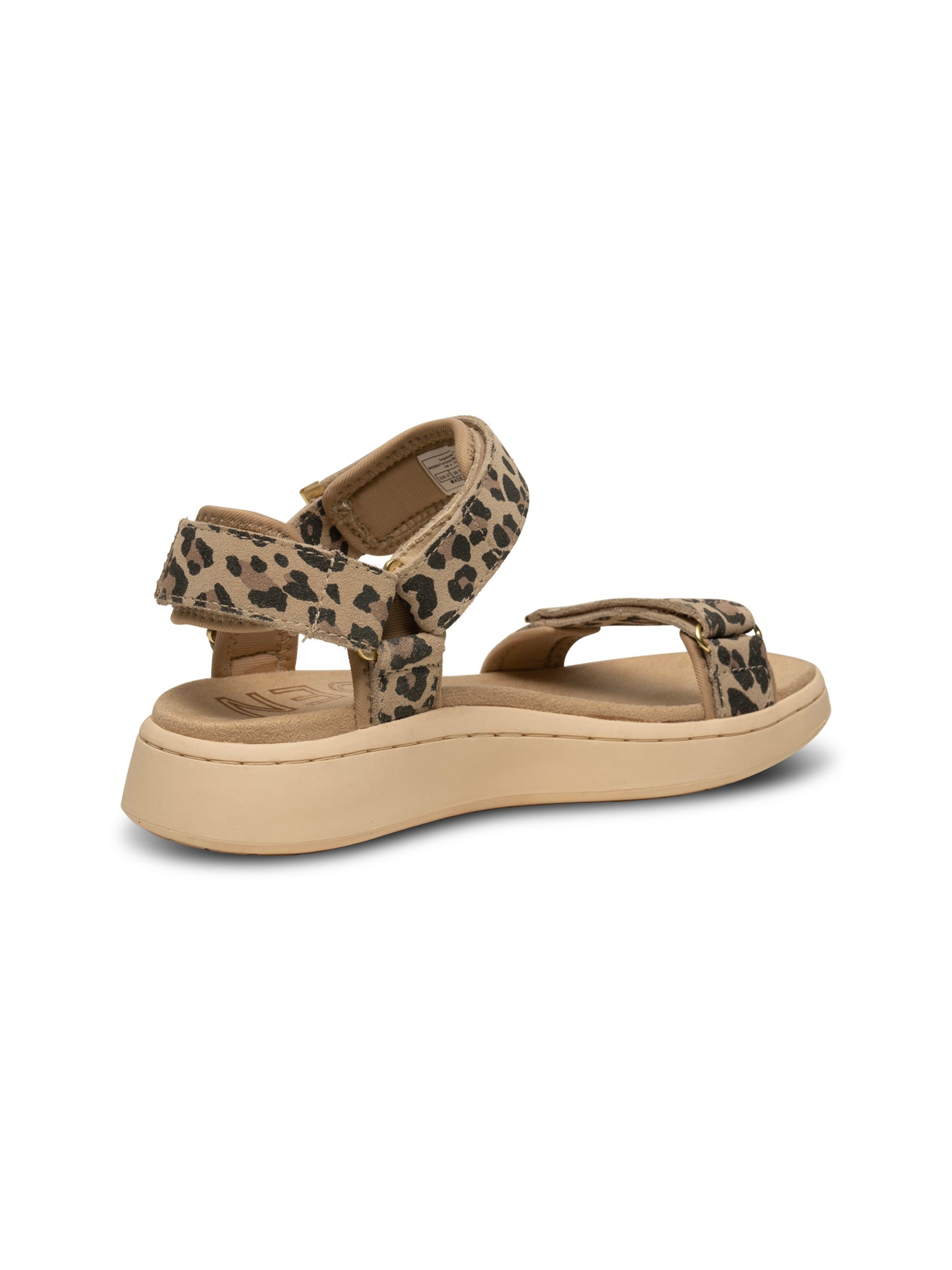 Line Sandal Suede Leopard