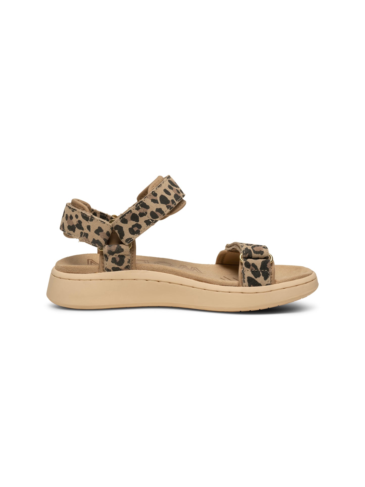 Line Sandal Suede Leopard
