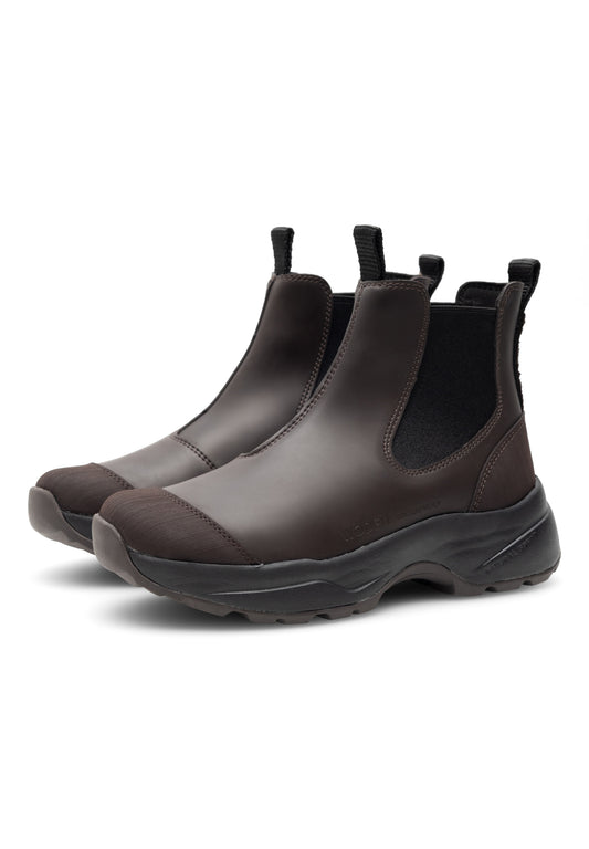 Siri Waterproof Gummistøvle, Chocolate, Woden