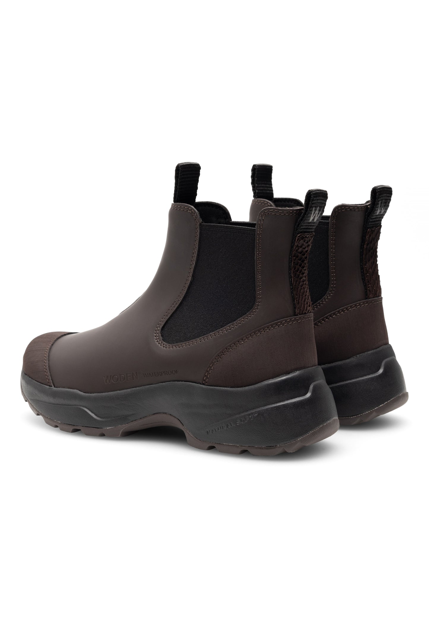Siri Waterproof Gummistøvle, Chocolate, Woden
