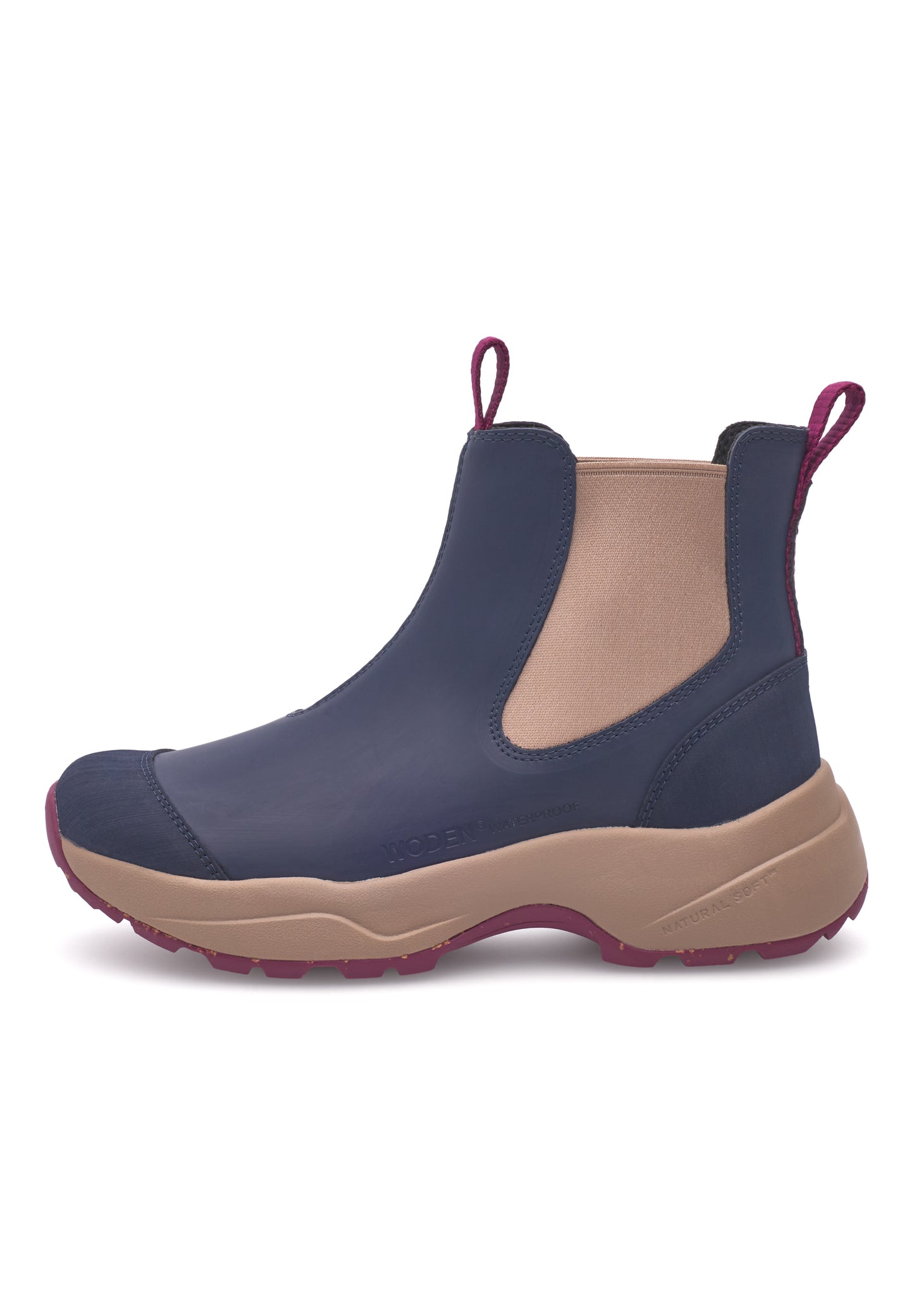 Siri Waterproof Gummistøvle (Dark Navy/Taupe)
