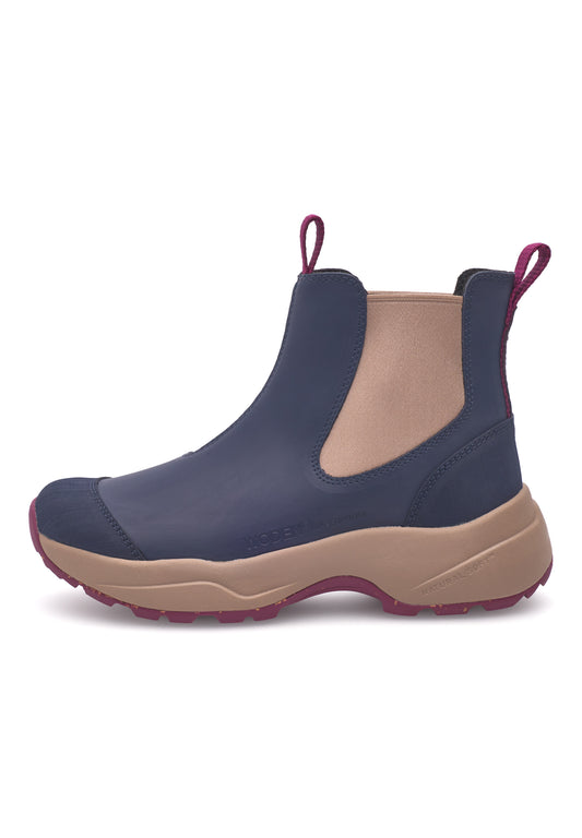 Siri Waterproof Gummistøvle (Dark Navy/Taupe)