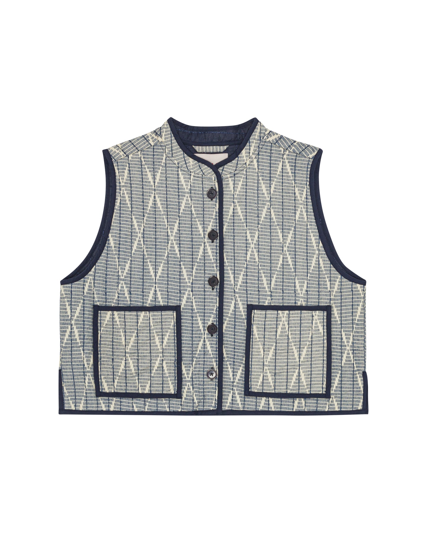 Quilted Waistcoat, Amina Ikat, Habiba
