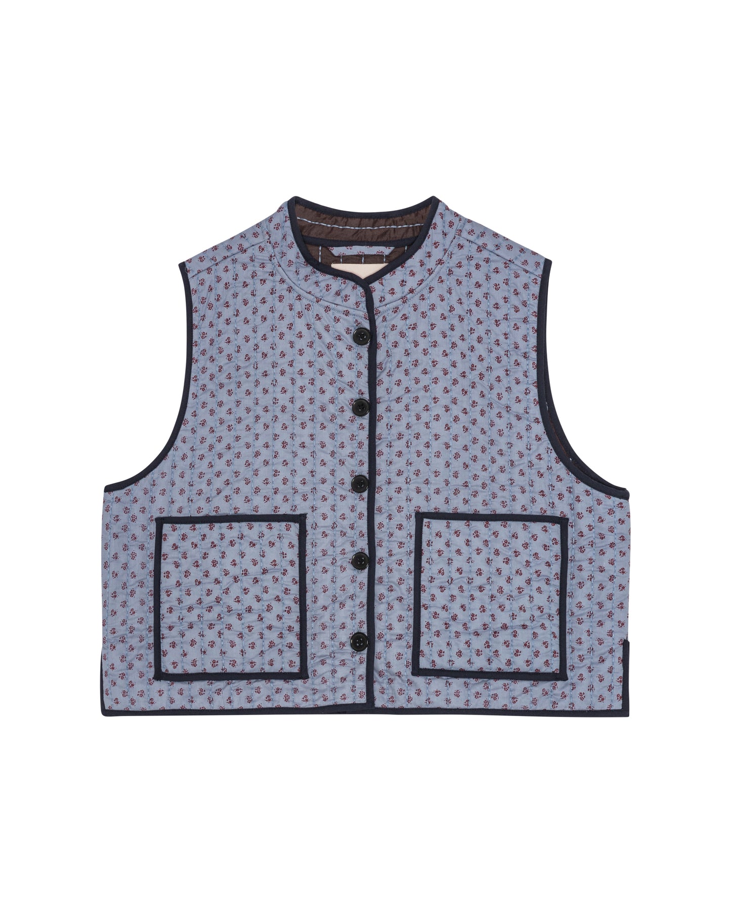 Quilted Waistcoat Astrid, Sapphire, Habiba