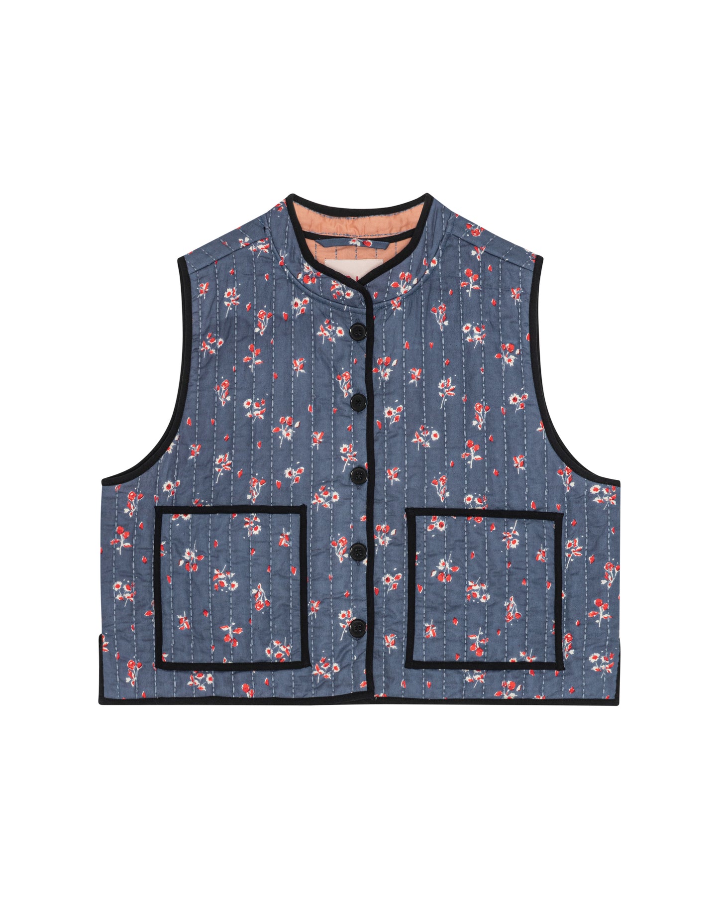 Quilted Waistcoat Rebecca, Sapphire, Habiba