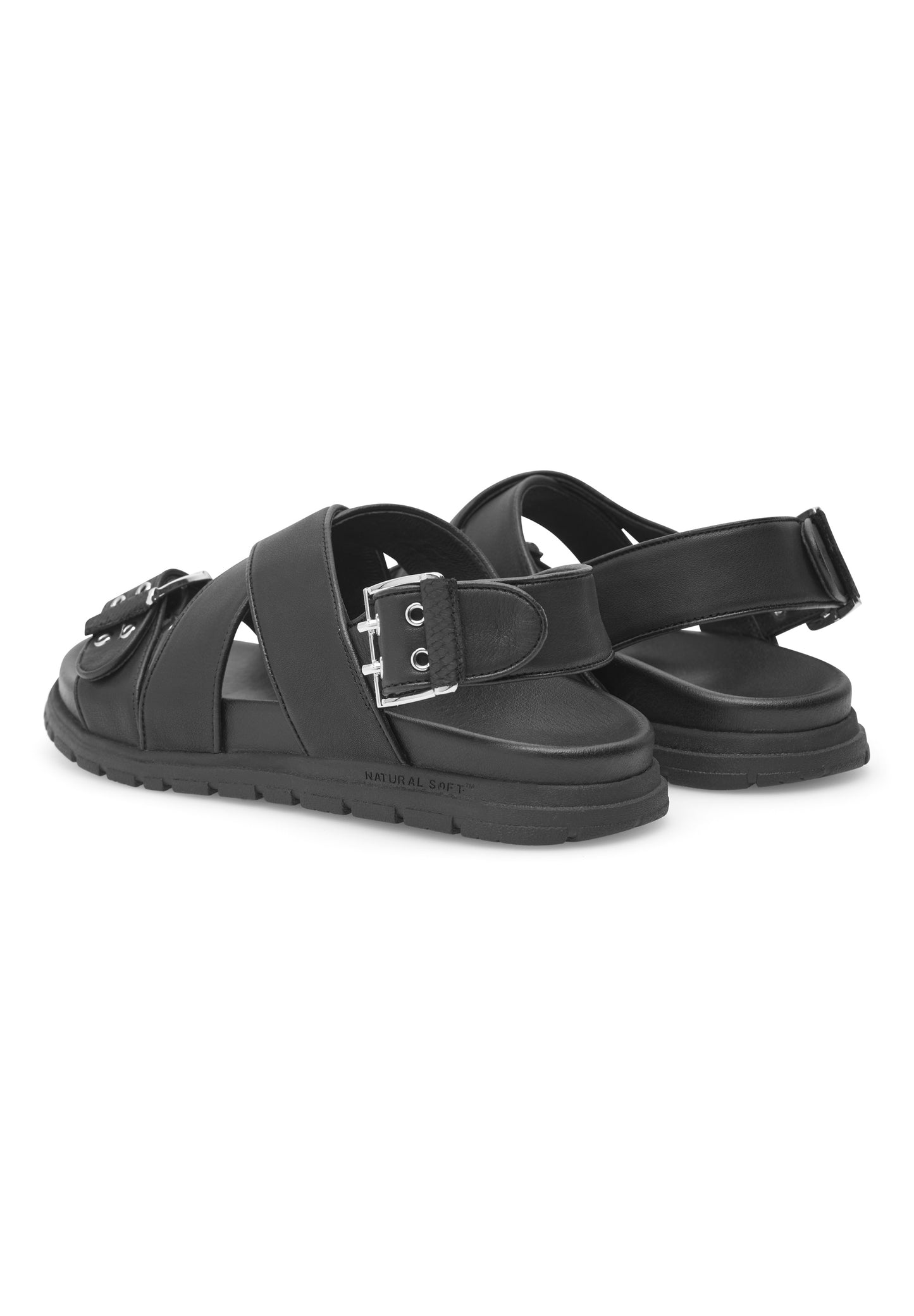 Tea Sandal, Black, Woden