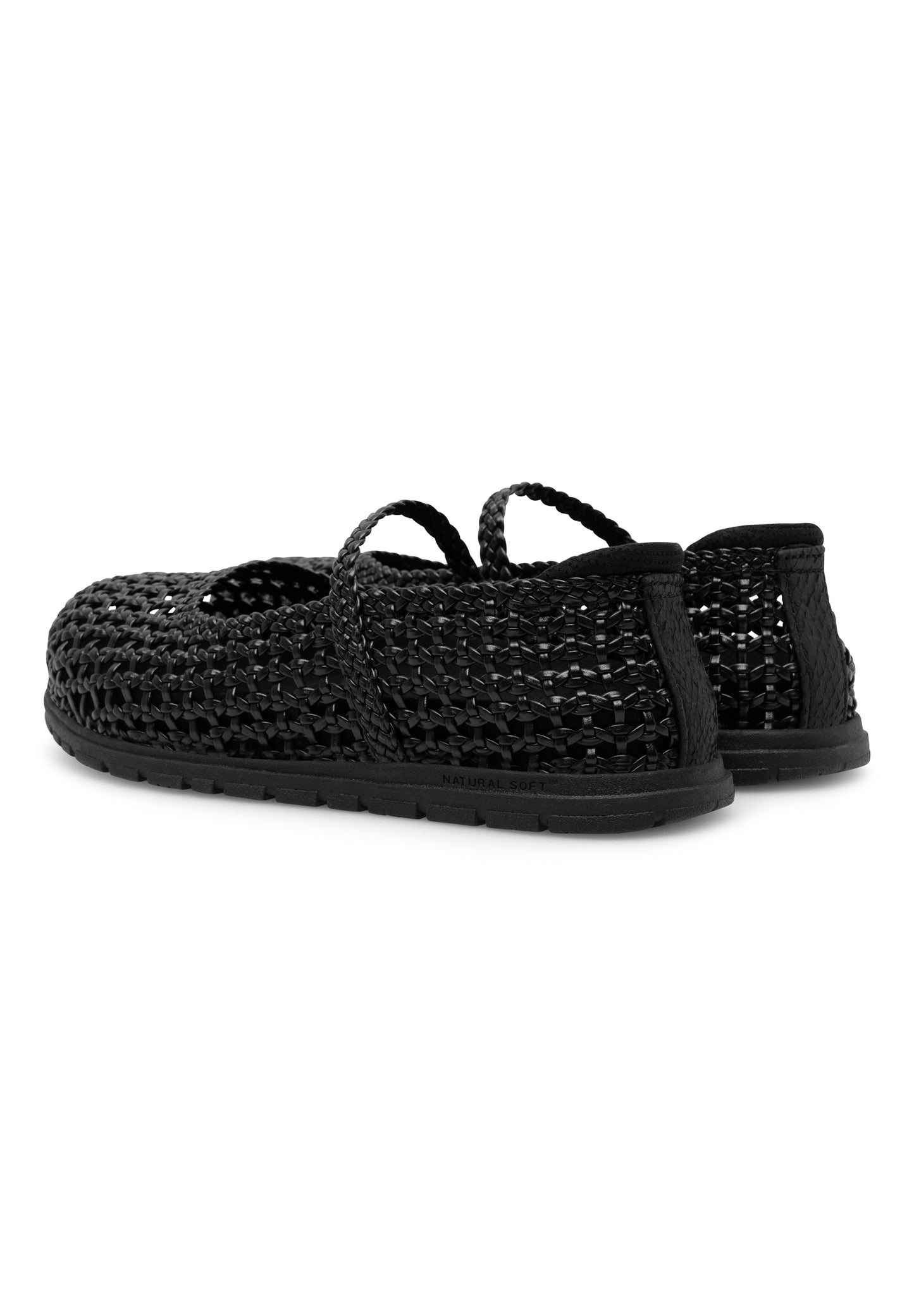 Lana Flet Ballerina, Black, Woden