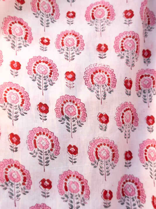 Pyjamas, White m/ blomster, Craft Sisters