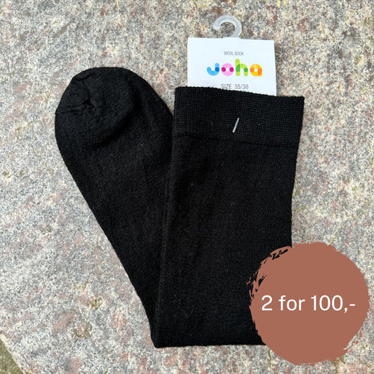 Uldstrømper (black)
