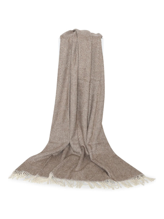 Uldplaid (brown) - 100% wool