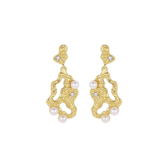 Makara Earrings / Gold Plated