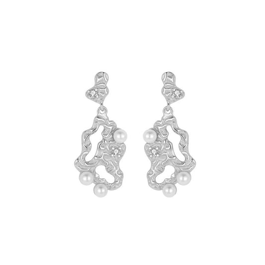 Makara Earrings / Silver