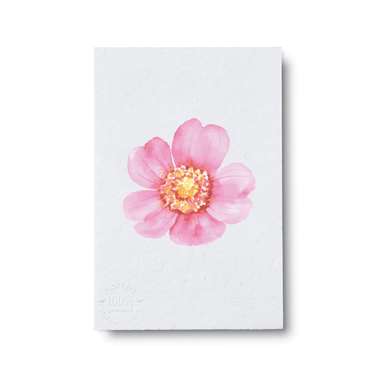 Pink Blomst, A7 dobbeltside, Papirværk