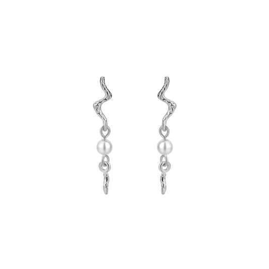 Aquarius Earrings / Silver